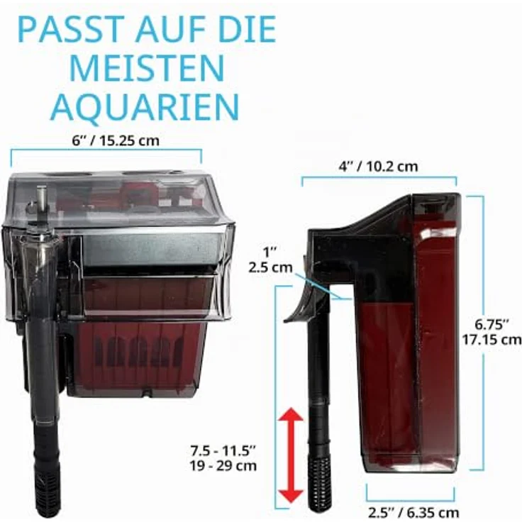 FLUVAL Aquariumfilter C2, 5-Stufen-Filter mit biologischer Filterung und optischem Reinigungsindikator – Bild 9