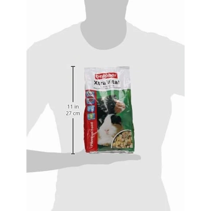 BEAPHAR XtraVital Meerschweinchen Futter, 1 kg - Mit Alfalfa und extra Vitamin C, unterstützt die allgemeine Gesundheit für Nager und Kleinsäuger – Bild 3