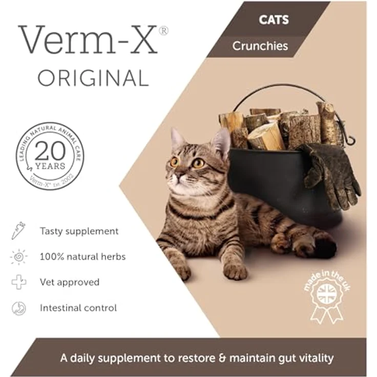 Verm-X Katzen - Leckerchen, natürliche Wurmkur mit Kräutern, 120 g – Bild 3