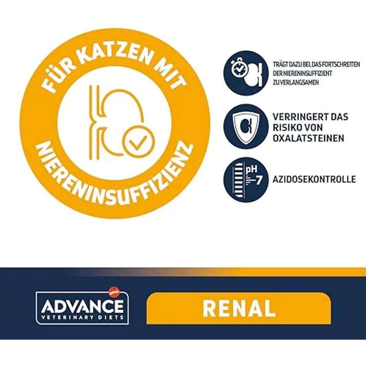Affinity Advance Veterinary Diets | Katzentrockenfutter Renal, speziell für Niereninsuffizienz, 8 kg, niedriger Phosphorgehalt, unterstützt Nierenschutz – Bild 2