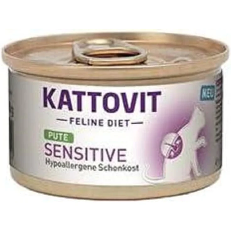 Kattovit Sensitive 85 g, Hypoallergenes Katzen-Nassfutter mit Pute, Getreide- und glutenfrei, Sparpaket (24 x 85 g) – Bild 2