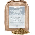 Krauterie Stoffwechsel Kräuter für Pferde, 3000 g - Artgerechtes Ergänzungsfutter für Leber und Nieren, frei von Zusätzen, 100% natürlich