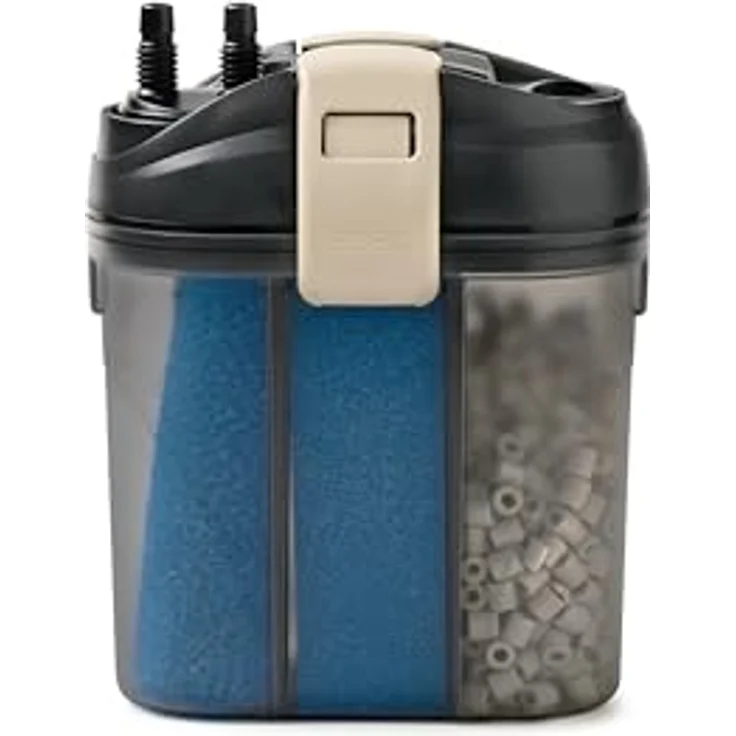Eden 94071 FES 100 Aquarium Außenfilter, geräuscharmes Doppelfiltersystem für Aquarien bis 100 Liter, platzsparend – Bild 2