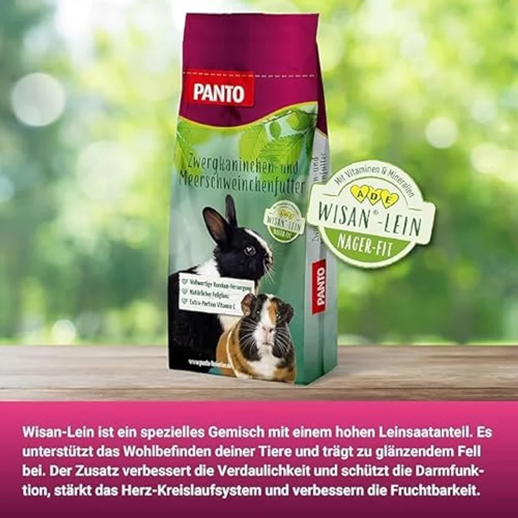 PANTO® Meerschweinchenfutter Pellets, 25 kg, hochwertiges Futter mit Extra an Vitamin C und hohem Faseranteil – Bild 5