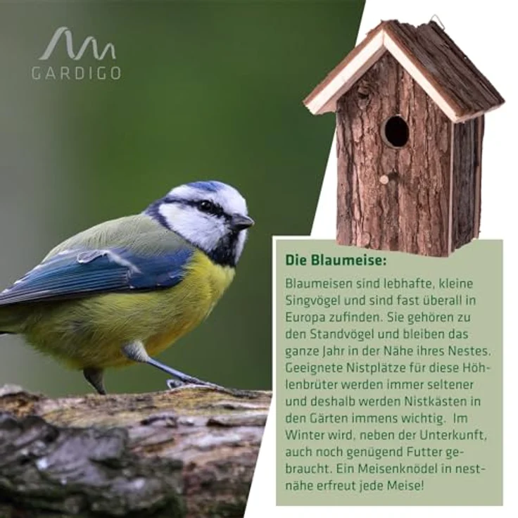 Gardigo Vogelhaus Natur FSC – Bild 5