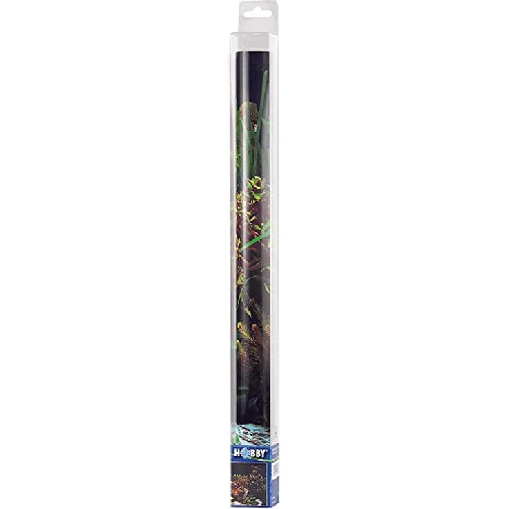 Hobby 31136 Fotorückwandzuschnitt Pflanzen 8, Hochglanz Aquariendekoration, marin blau, einfache Befestigung mit FotoFix – Bild 5