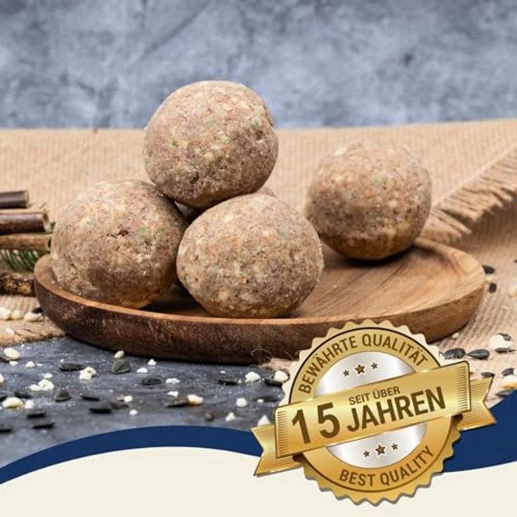 Lyra Pet® Gourmet Meisenknödel schalenfrei, 50 Stück à 80 g, ohne Netz, energiespendend für Wildvögel, fetthaltiges Futter ganzjährig – Bild 4