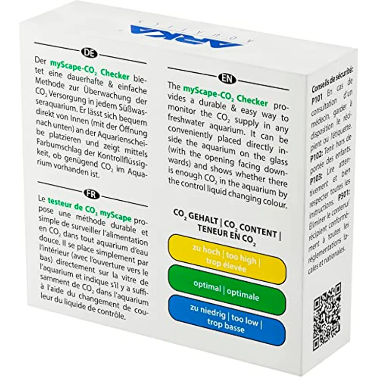 ARKA mySCAPE CO2 Dauertest Aquarium, Glas Dropchecker mit 15 ml Indikatorlösung, präzise CO2 Überwachung für Aquascaping und Pflanzenaquarien – Bild 2