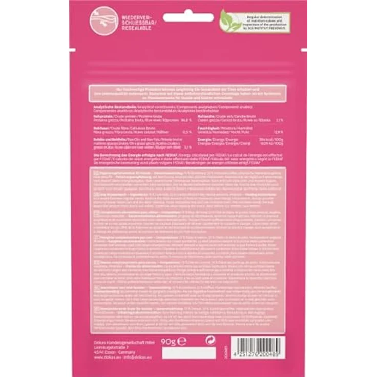 Dokas Hühnerbrust Kaurolle | 10 x 90 g | Snack für Hunde aus Rinderhaut im Hühnchenfiletmantel mit Rauchnote, ohne künstliche Zusatzstoffe – Bild 3