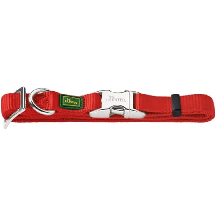 Hunter Hunde-Halsung Vario Basic Alu-Strong rot L – Bild 2