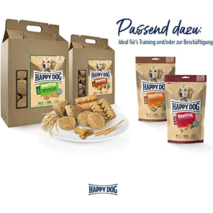 Happy Dog NaturCroq XXL, Hunde-Trockenfutter für große Rassen, Sparpaket 2 x 15 kg, extra große Kroketten, leicht verdauliche Zutaten, ohne künstliche Zusätze – Bild 7