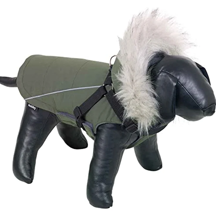 Nobby Hundemantel MILY 2 in 1, grün, 48 cm, mit Reflektorstreifen, wasser- und windabweisend – Bild 2