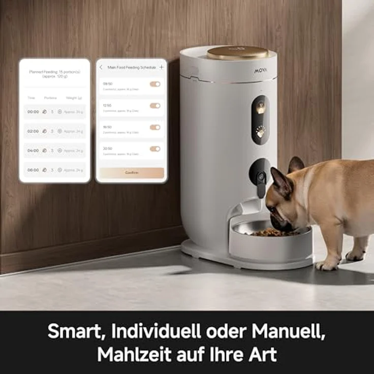 MOVA NutriPal 10, Ultra-Futterautomat mit 1080P HD-Kamera, 4 Futter-Modi, 4L Kapazität für 20+ Tage – Bild 5