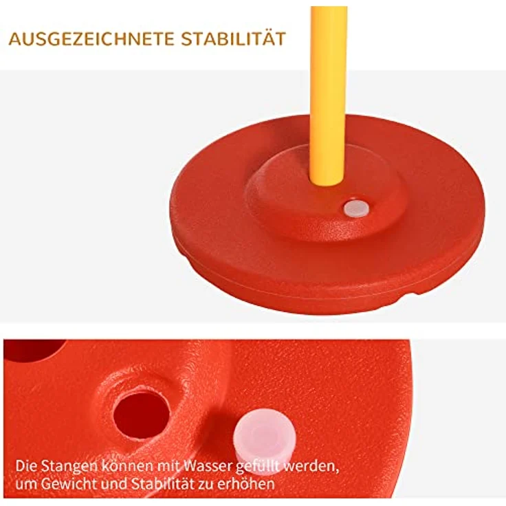 PawHut Agility Set Hunde, 4-teilig mit Hundetunnel, Hürden, Slalomstangen und Springring, höhenverstellbar, inklusive Aufbewahrungstasche, Trainingsset für Hundetraining – Bild 5