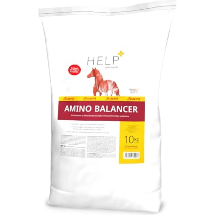 JOSERA Help Aminobalancer, Aminosäuren- & Mineralergänzung für Muskelaufbau- & -erhalt, 10 kg, getreide-, soja- und melassefrei