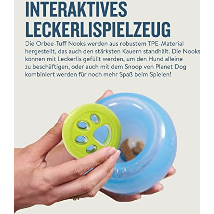 Planet Dog Nook Einsatz für Hundespielzeug Snoop, robustes Snackspielzeug, grün – Bild 4