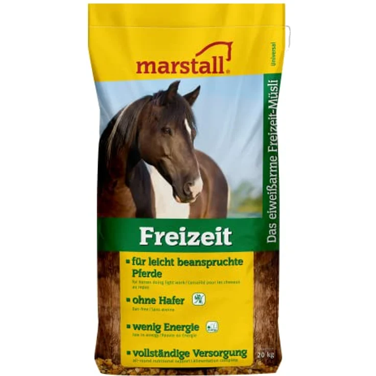 MARSTALL Premium-Pferdefutter Freizeit, für leicht beanpruchte Pferde, ohne Hafer, 20 kg – Bild 1