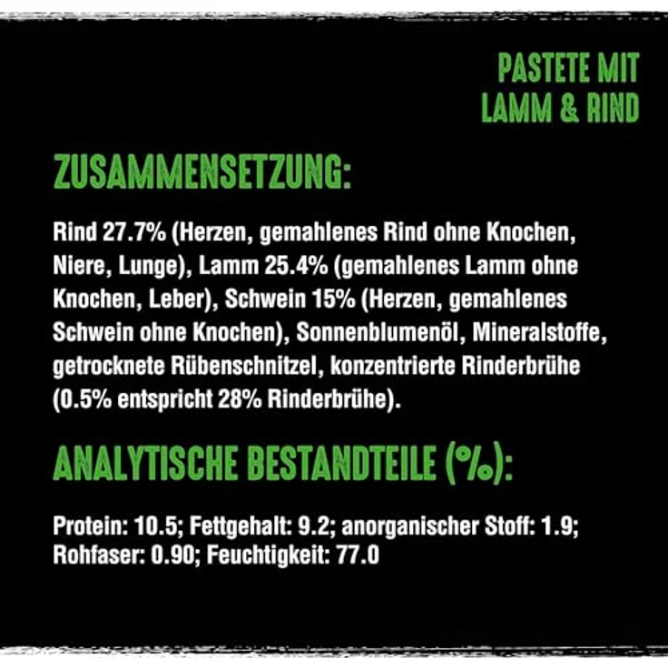 CRAVE Adult Hundenassfutter Pastete mit Lamm & Rind, 28 Schalen (28x150g) – Premium Hundefutter mit hohem Proteingehalt, getreidefrei und 100% natürliche Zutaten – Bild 4