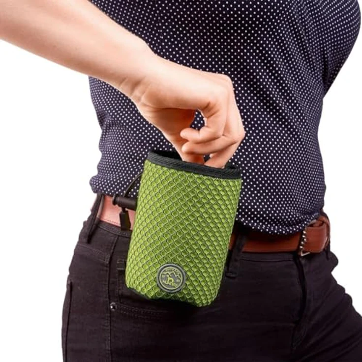 HUNTER Hilo Basic Snackbeutel, praktischer Leckerlibeutel mit stabilem Clip, Farbe Limette, Größe one-Size – Bild 3