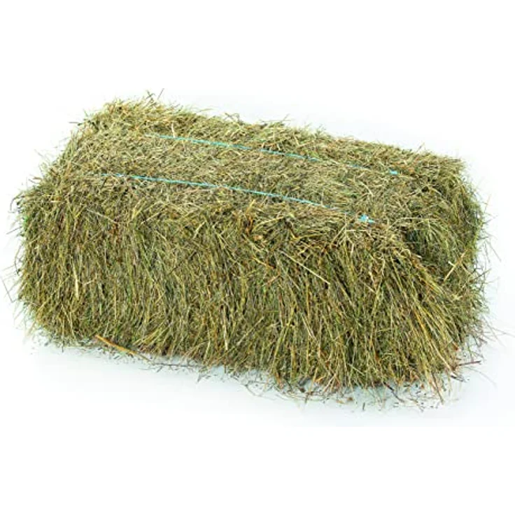 Heu-Tom ® 15kg frisches Wiesenheu, 1. Schnitt, umweltfreundlich verpackt, für Meerschweinchen und Kaninchen – Bild 2