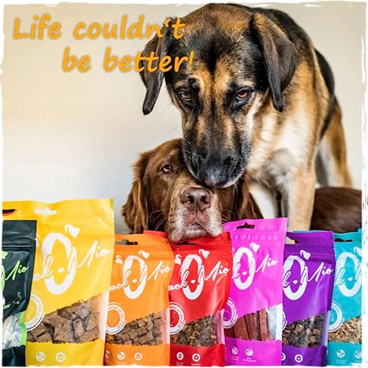SNACKOMIO SnackOMio – Premium Hundesnack – krosse Lammohren, getreidefrei, luftgetrocknet, 640g – Bild 4
