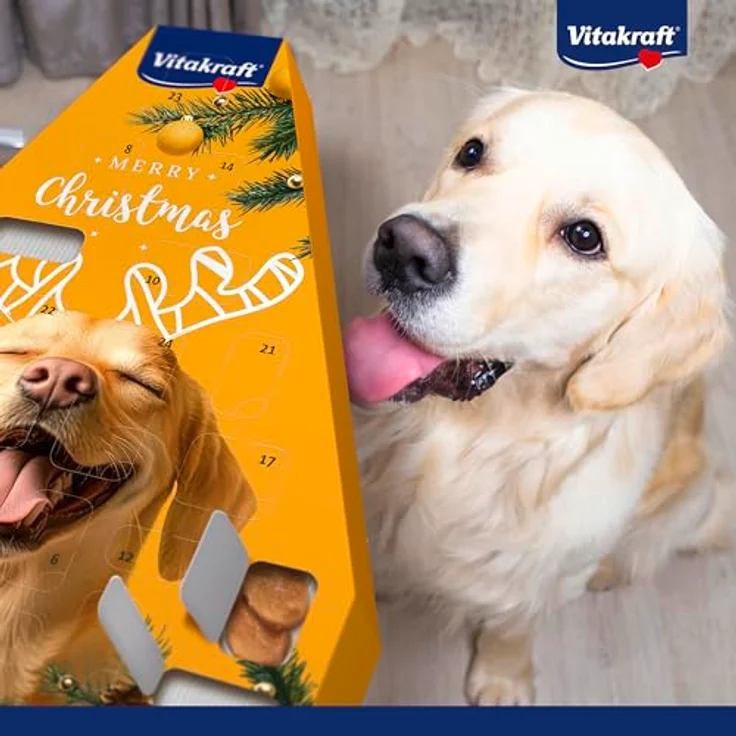 Vitakraft Adventskalender für Hunde 2025, liebevoll gefüllter Snacks mit 244g, zuckerfrei und für alle Altersstufen geeignet – Bild 4