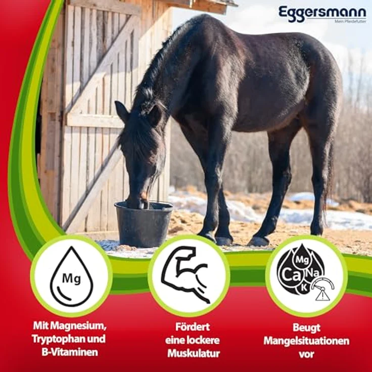 Eggersmann Mein Pferdefutter Profi Magnesium 4 kg – Ergänzungsfuttermittel zur Unterstützung der Muskulatur & Entspannung mit Magnesium, Tryptophan und B-Vitaminen – Bild 2