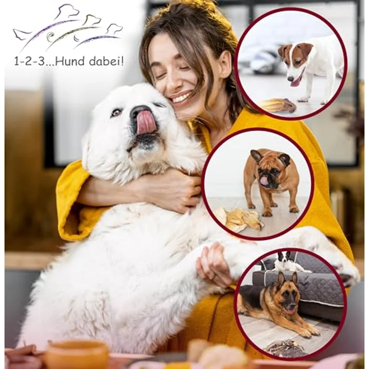 123... Hund dabei! Büffellunge Rinderlunge für Hunde, 100% natürlich, schonend getrocknet, fettarm, proteinsreich, 150g – Bild 5