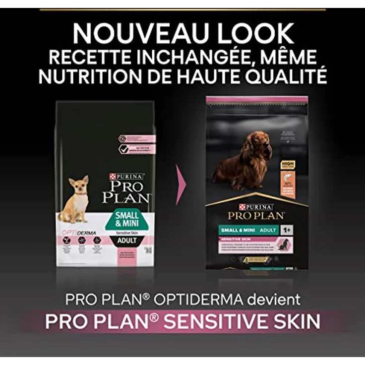 PURINA PRO PLAN Sensitive Skin, Trockenfutter für kleine Hunde mit Lachs, fördert gesunde Haut und glänzendes Fell, 7 kg Beutel – Bild 5