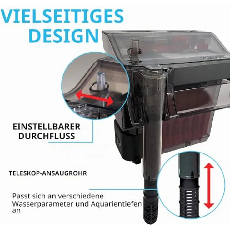 FLUVAL Aquariumfilter C2, 5-Stufen-Filter mit biologischer Filterung und optischem Reinigungsindikator – Bild 6