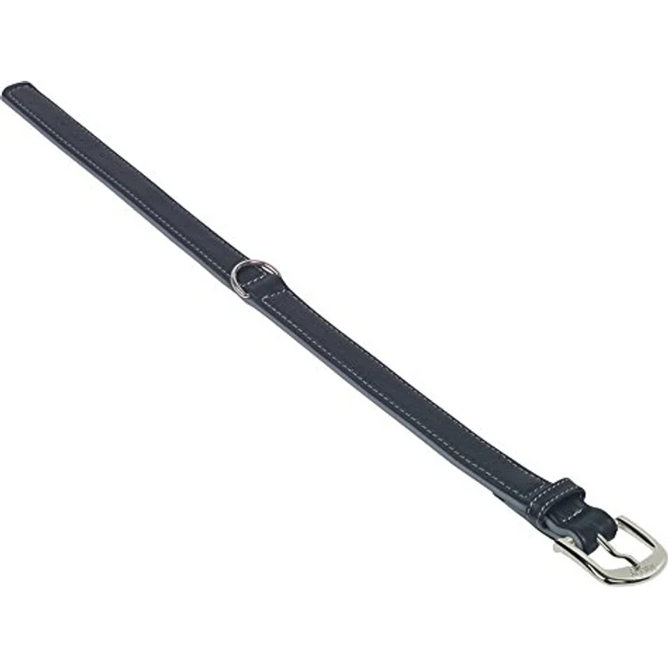 Nobby Halsband Pacific, grau, geschmeidiges Rindsleder, 60 cm (50-58 cm), 28/32 mm, 1 Stück