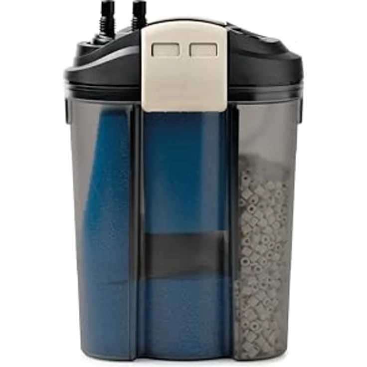 Eden 94073 FES 300 Außenfilter, für Aquarien bis 300 Liter, Doppelfiltersystem, platzsparend, vibrationsarm und nahezu geräuschlos – Bild 2