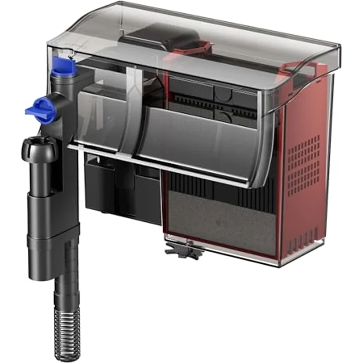SunSun CBG-800 Hang On Filter, Aquarienfilter mit UVC-Lampe und 800 l/h Pumpenleistung für Aquarien bis 190 L – Bild 1