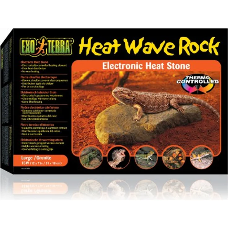 Exo Terra Heat Wave Rock, elektrischer Heizfels für Reptilien, klein, 15W mit LED Betriebsanzeigen – Bild 3