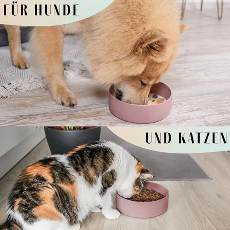 ne&no® Silikon Fressnapf 1200 ml für kleine und mittelgroße Hunde | rutschfest und spülmaschinengeeignet | vielseitig einsetzbar als Futternapf und Trinknapf – Bild 5