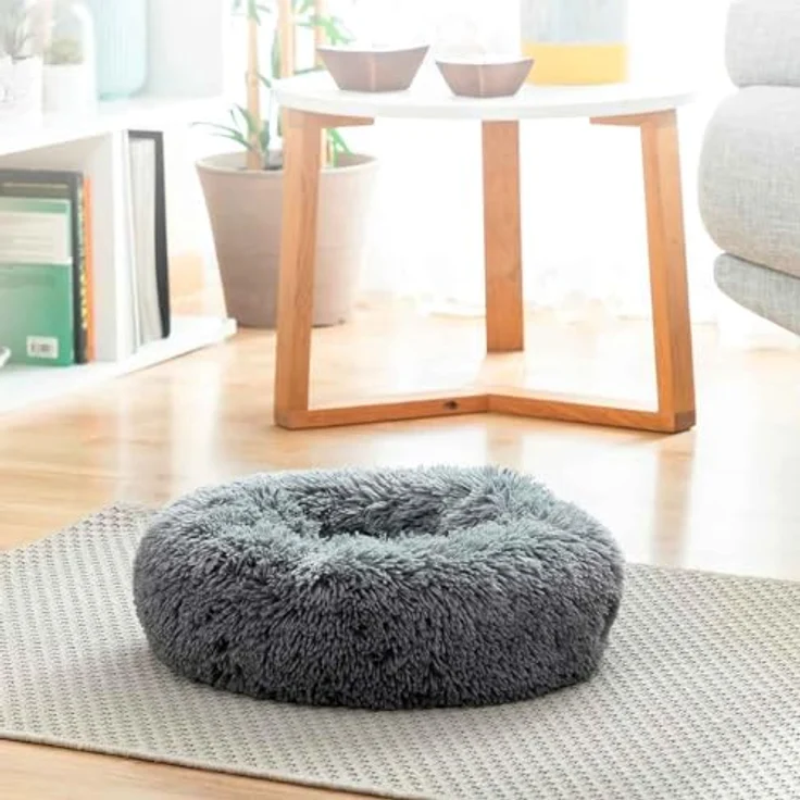 InnovaGoods® Anti-Stress Hundebett Bepess, ergonomisches Design aus grauem Oxford-Gewebe, ideal für Hunde und Katzen, reduziert Stress und Angst. – Bild 2