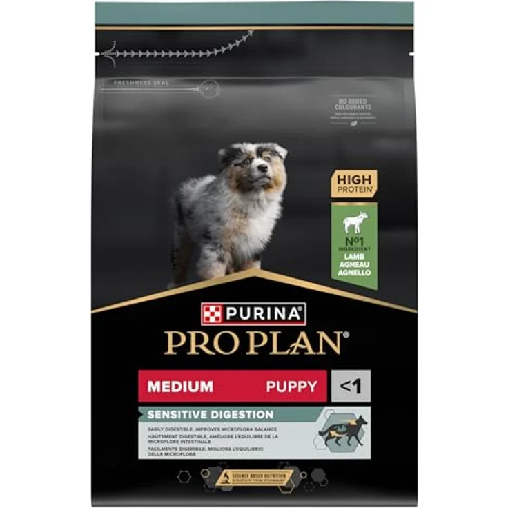 PRO PLAN Puppy Medium Sensitive Digestion, Hundefutter mit Lamm und präbiotischen Zutaten, 3 kg – Bild 2