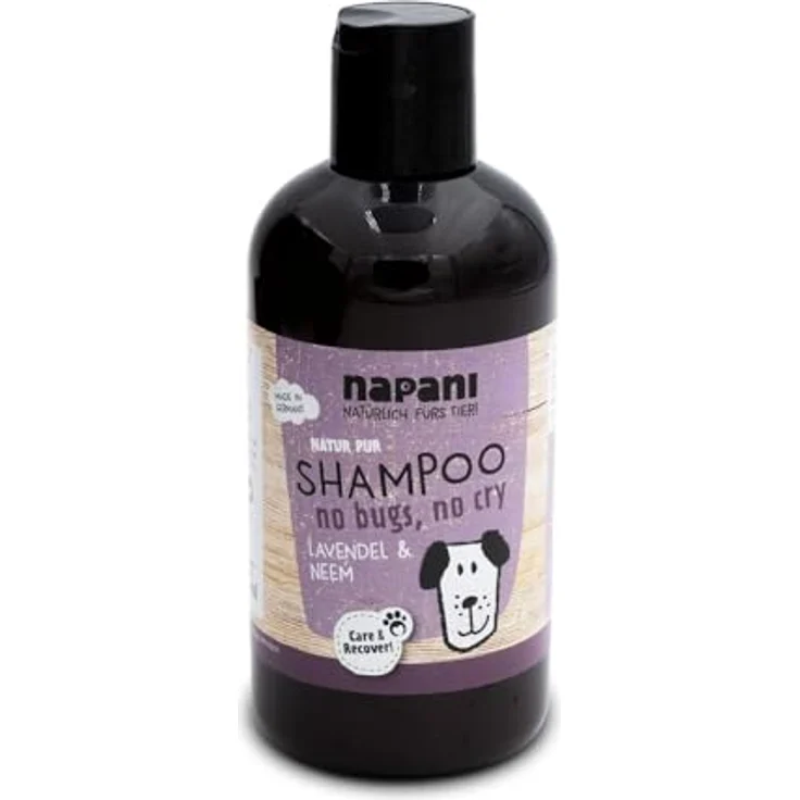napani Hunde Shampoo no Bugs, no cry, Milben Shampoo für Hunde, natürliche Pflege, vegan, 250ml – Bild 1