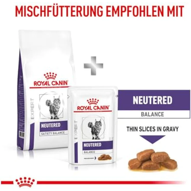 Royal Canin Expert NEUTERED SATIETY BALANCE, Trockennahrung für kastrierte Katzen bis 7 Jahre, 3,5 kg, ausgewogener Nährstoffgehalt mit Sättigungseffekt – Bild 3