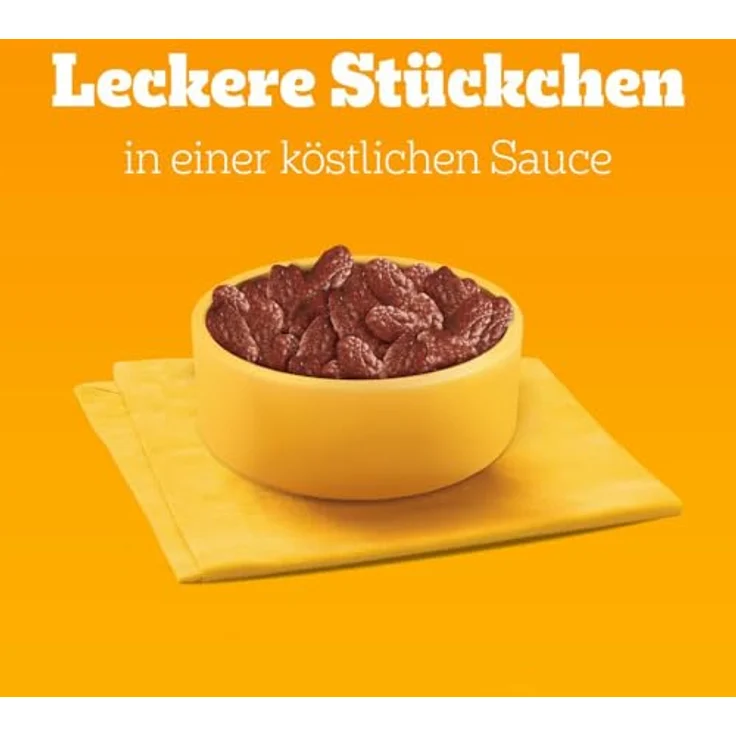 Pedigree Nassfutter Hund Adult, Multipack mit Huhn, Rind, Truthahn & Lamm, in Sauce, 40x100 g – Bild 5