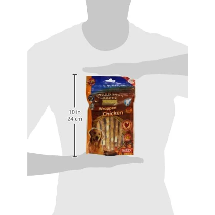 Nobby STARSNACK Barbecue Wrapped Chicken, 100% Rinderhaut, 113 g, für alle Hunde – Bild 4