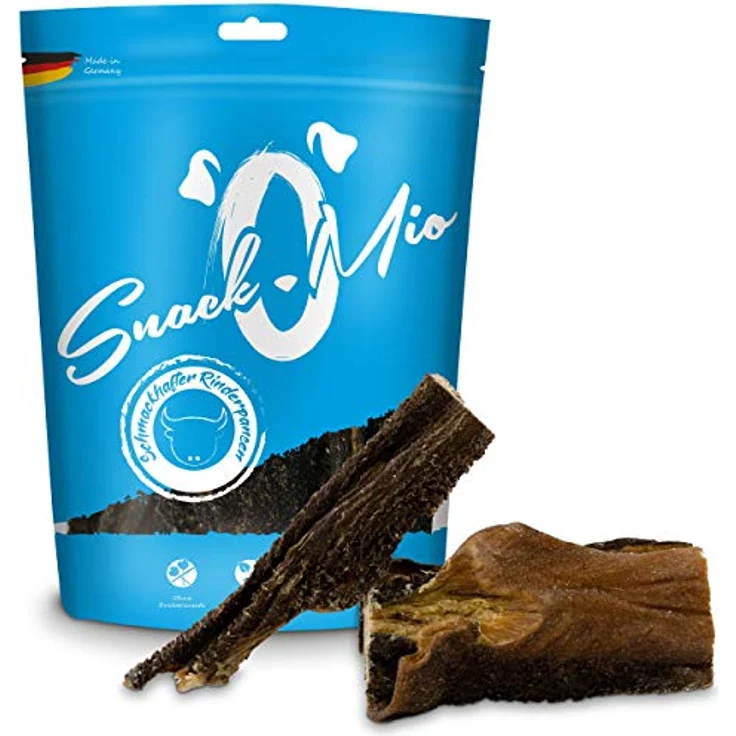 SnackOMio Premium Hundesnack, getreidefreier Rinderpansen, luftgetrocknet, 350g – Bild 2