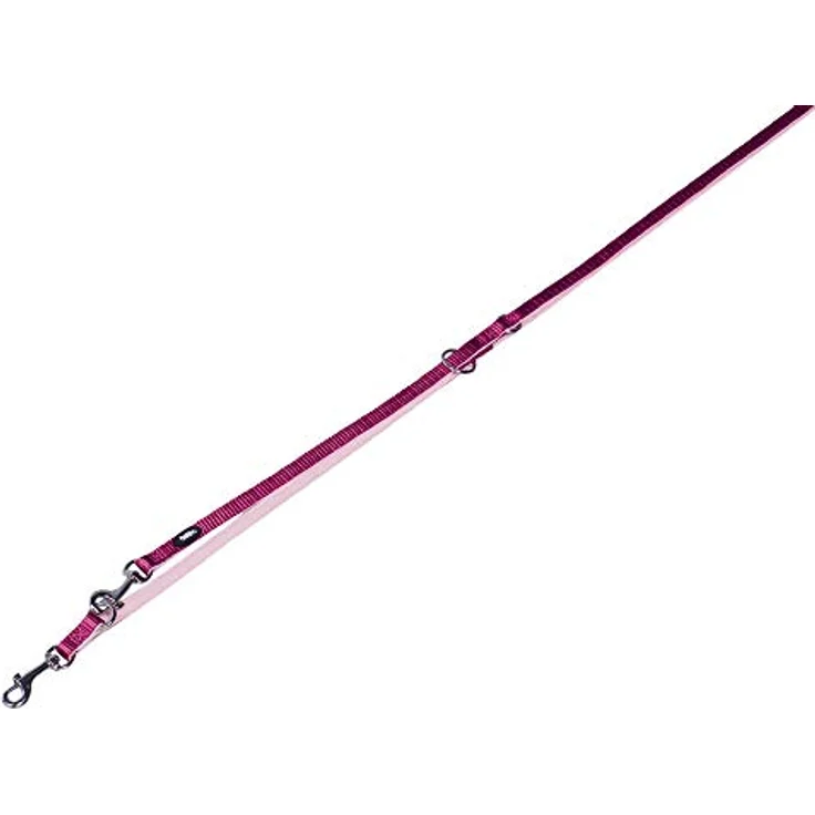 Nobby Führleine Classic Preno Mini, 200 cm, 3-fach verstellbar, Neopren-Griff, Himbeere