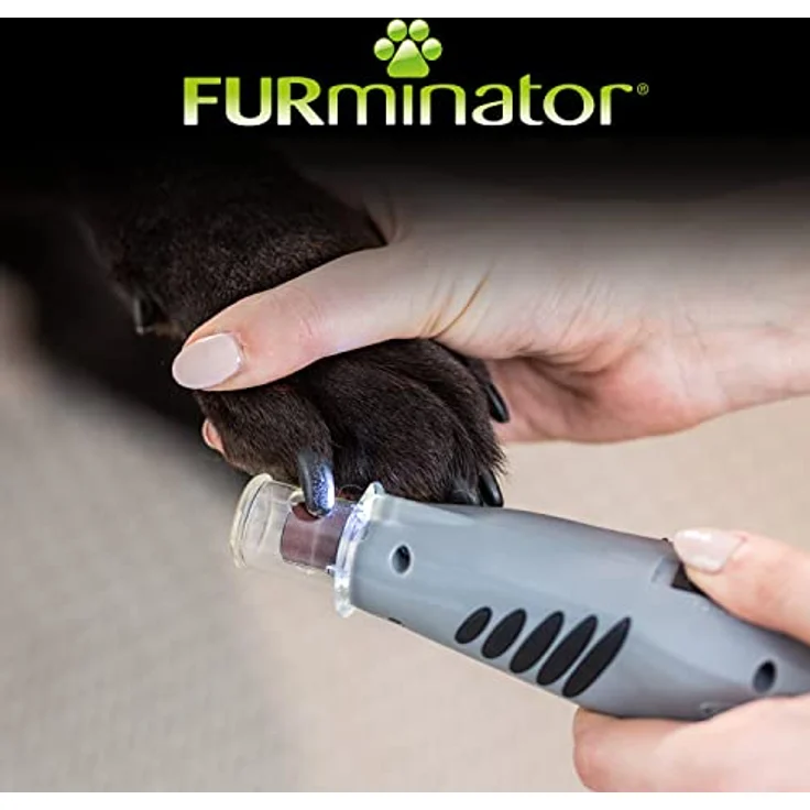 Furminator Krallenschleifer, schnurloser Nagelschleifer mit LED-Licht, 2 Geschwindigkeitsstufen, für Hunde und Katzen – Bild 5
