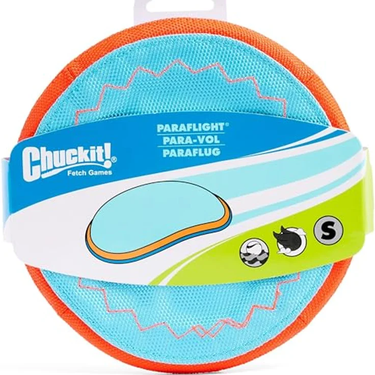 Chuckit! CH221101 Paraflight Small, Hundespielzeug Frisbee mit 17 cm Durchmesser und weicher Naturkautschukkante – Bild 2