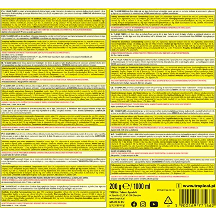 Tropical Malawi Flockenfutter für pflanzenfressende Cichliden, 1 l Packung - optimale Gesundheit und Farbenpracht – Bild 4