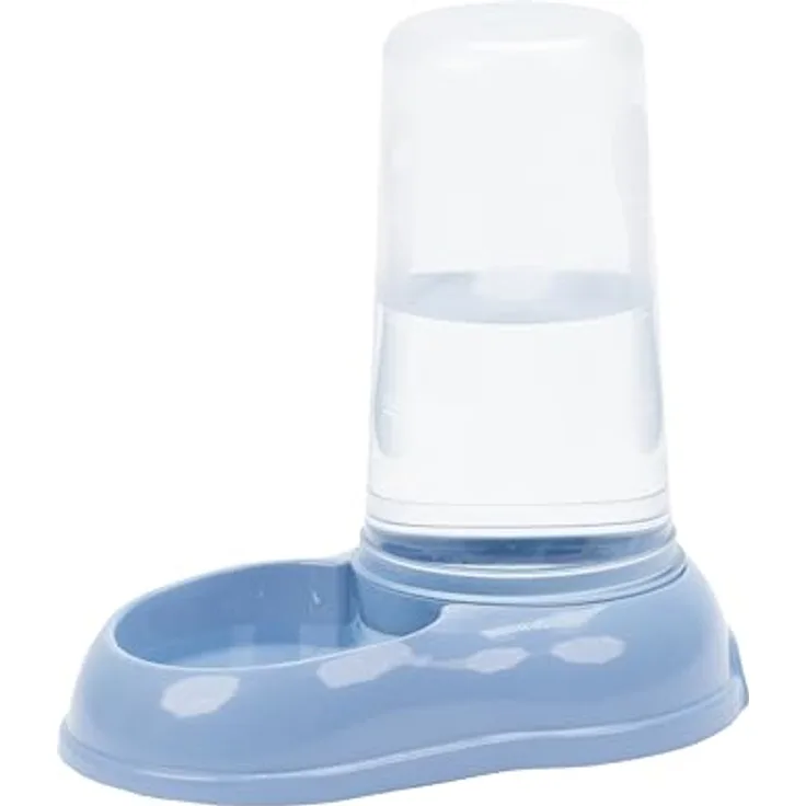 Ferplast AZIMUT 1500 Futter- oder Wasserspender für Hunde und Katzen, 1,5 Liter, rutschfester Boden, blau, 16,5 x 25 x 24,5 cm