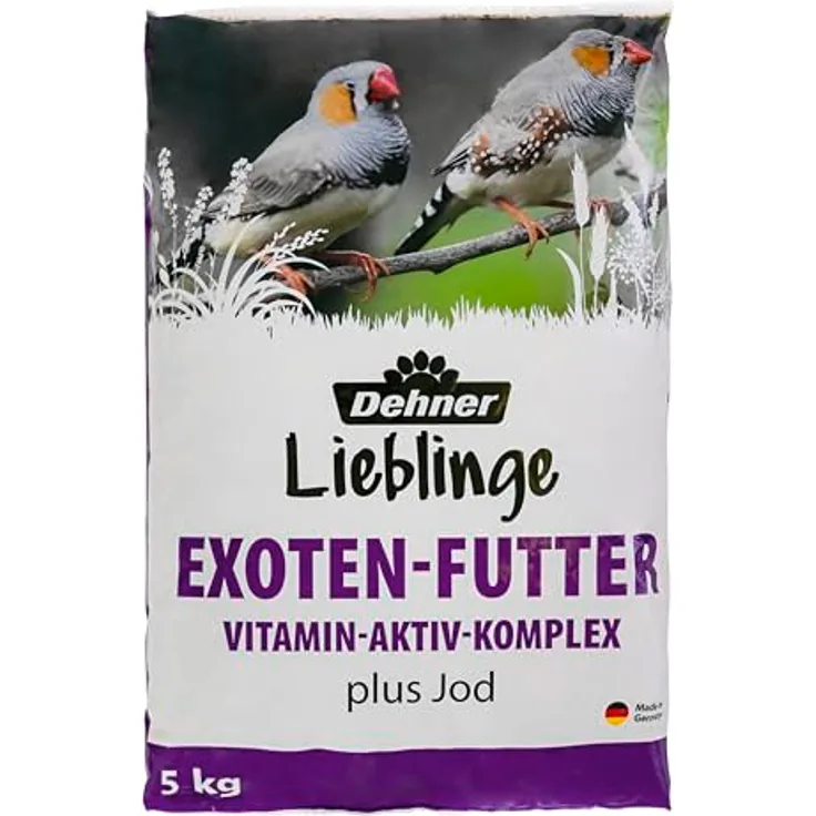 Dehner Exotenfutter, 5 kg, hochwertiges Vogelfutter mit Jod und Vitamin-Aktiv-Komplex