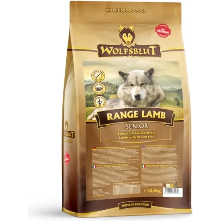 Wolfsblut Range Lamb Senior, Hunde-Trockenfutter mit Lamm und braunem Reis, 12,5 kg – Bild 1