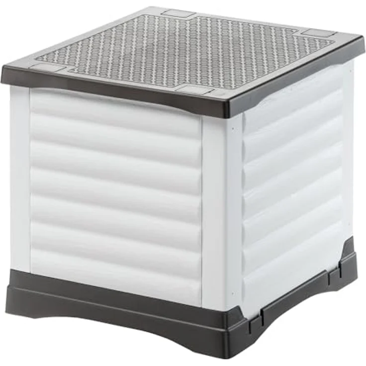 Ferplast PETVILLA 50, Hundehütte & Katzenzwinger aus recyceltem Kunststoff, wetterfest, 38,5 x 43 x h 38,5 cm – Bild 2